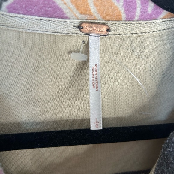 NEW Free People Printed Ruby Jacket Floral Oversized Shacket Gray Size Large - Picture 5 of 14